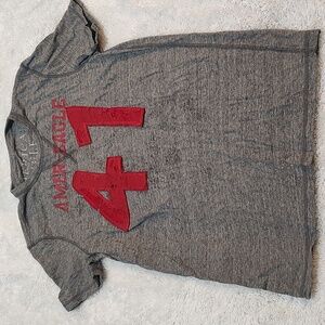 Men's S VTG T Shirt American Eagle Gray Red